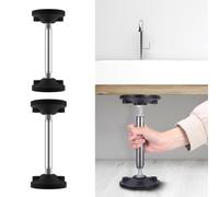 Puntales Extensibles Pata de Apoyo Ajustable Corta para El Marco de La Cama, Gato Estable para Instalar Gabinetes, Poste de Soporte de Tercera Mano para Lavabo y Muebles de Madera(2pcs,31cm-44.5cm(12.