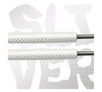 Puntales Gas Ammortizzatore A Molla A Gas Per Cofano Anteriore Modificato Per CR-X Del Sol 1992-1998 Supporto Sollevamento Montante A Gas Amortiguadores Capó(Silver Carbon Fiber)