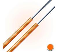 Puntales Gasolina Amortiguadores Maletero Para Polo Para MK3 6N1 6N2 1994-2001 6N0827550 Soportes Elevación Portón Trasero Resortes Gas Amortiguadores Resortes gas para maletero(Naranja)