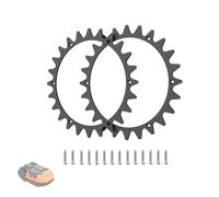 Puntas antideslizantes para robot cortacésped Worx Landroid L modelos WR153E, WR155E, WR147E.1, WR148E, rueda de tracción de plástico de 215 mm, mejora la e corte, prolonga la vida útil, 2