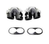 Puntas Boquilla Tubo Escape Silenciador Coche Para Mercedes Para Benz GLB X247 GLB220 GLB250 GLB35 GLB45 AMG Facelift 2020+ KISSGPIPOL(Black)