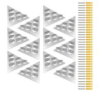 Puntas Clavadoras para Paneles Acústicos, Juego De 12 Herrajes Reductores De Ruido, Herrajes De Montaje Por Empuje Para Paneles Acústicos, Para Propietarios, Productores De Música Y Oficina En