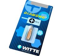 Puntas de acero inoxidable y diamante en blíster, ideales para perforar, fresar y pulir superficies duras.