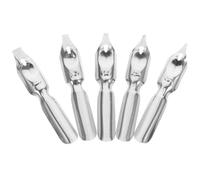 Puntas de Acero para Pluma de Inmersión, 5 Piezas Plata