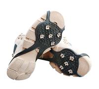 Puntas de agarre universales - Tacos de hielo antideslizantes para zapatos | Crampones de acero al manganeso para dientes, empuñaduras antideslizantes portátiles para senderismo