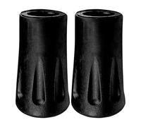 Puntas de bastón de Trekking - de Goma para Caminar, Protectores Antideslizantes para Bastones de Senderismo, duraderas Que absorben los Golpes, Almohadillas de Repuesto con Soporte de