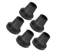 Puntas de Bastón, Puntas de Goma para Bastones Puntas de Bastón de Goma Goma de 14 Mm Antideslizante Buen Agarre 5 Piezas Puntas de Muleta Antideslizantes Seguras Resistentes Al