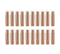 Puntas de boquilla de soldadura de cobre resistentes al calor compatibles con Mb15ak Mig Torch M6 x 24 mm, punto de contacto de rosca de 0,6 mm a 1,2 mm, opciones de 20 piezas (1,2 mm)