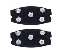 Puntas De Botas De Invierno - 2 Abrazaderas Antideslizante Para Zapatos, Protectores De Tracción Sobre Hielo, Tacos De Goma Portátiles Con Diseño De Ajuste Seguro | Zapatos Con Puntas Po