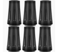 Puntas de Caucho para Bastones de Senderismo - SILENCIOSAS y Antideslizantes | Protección Universal para Trekking y Personas Mayores