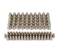 Puntas de corte de plasma de repuesto para linterna, juego de boquillas de electrodo de 0.5 mm, compatible con CUT-70 CUT-80 CUT-100 CUT-120, inserto de hafnio de oxígeno-cobre, 50 piezas cada uno