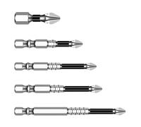 Puntas de destornillador, brocas antideslizantes,Puntas de destornillador ergonómicas magnéticas | Accesorios para taladros eléctricos, suministros de brocas de soporte de desgaste para técnicos