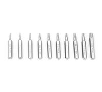 Puntas de destornillador Pentalobe, 10PCS 4mm T3 / T4 / T5 / T6 / T7 / T8 / T9 / T10 / T15 / T20 Vástago Juego de puntas de destornillador Pentalobe Herramientas de reparac
