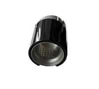 Puntas De Escape Carbono Para F87 F80 F82 F83 F90 Para M2 Para M3 Para M4 Para M5 Color Plata Brillante Tubo de Escape(ID 67MM-OD 80MM)