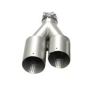 Puntas De Escape Carreras Doble Salida, Silenciador Universal Boquilla para GTI para MK7 para Golf 7 Tubo de Escape(Left ID51-OD114mm)