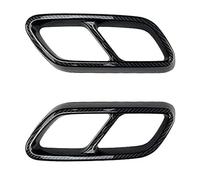 Puntas de Escape Cubierta de la punta del silenciador del tubo de escape trasero del coche, ABS, fibra de carbono, Para Benz Clase C W206 C200 C260 C300 2022+