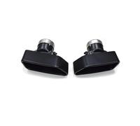 Puntas de escape de automóvil Compatible con BMW F10 F11 F12 F13 535i 535d 640i 640d 550i 650i Punta de silenciador cuadrada Punta del sistema de escape(Black B)