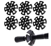 Puntas de Goma para Bastones de Senderismo,Cesta de Bastones de Senderismo,Repuesto de Rastro de Nieve,Protector de Punta de bastón,cestas de Barro de esquí de Nieve para Bastones de Senderismo,6 PCS