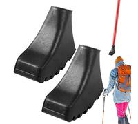 Puntas De Goma para Bastones De Senderismo De Trekking: De Goma Antideslizantes con Inserto De Acero De Repuesto para De Marcha Nórdica, Marcha, Amortiguación Y