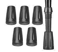 Puntas de goma para cañas,Puntas para bastón de paseo de goma de 6 piezas - Puntas de repuesto para caminante, pies de goma para bastones de senderismo, bastones de caminar, accesorios Bellv