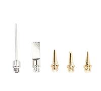 Puntas de Hierro Soldado, Puntas de Soldadura de Butano de 5 Piezas Puntas Adaptador de Butano Kit de Plancha de Soldadura Punta de Reemplazo de Hierro Soldador para Soldadura