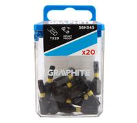 Puntas de impacto TX20 x 25 mm, 20 unidades.