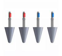 Puntas de lápiz capacitivo, puntas de repuesto de lápiz capacitivo compatibles con Huawei M-Pencil/HONOR Magic-Pencil Punta de lápiz para pantalla táctil Punta de lápiz S-Pen (2 uds rojo X 2 uds azul)