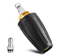 Puntas de lavado a presión Turbo Boquilla Lavadora a presión 3000 PSI Max Rotación Boquilla de lavado a presión con 2 piezas de conexión rápida de 1/4 pulgadas para limpiar superficies de ladrillo,