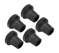 Puntas de Muleta para Caminar, Goma Antideslizante, Buen Agarre, Resistente Al Desgaste, Puntas de Bastón de Goma para Suelo Irregular, 5 uds.
