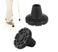 Puntas de muletas Eblow para antebrazo para reemplazo de bastón de 3/4 pulgadas, antideslizante, goma, 2 unidades