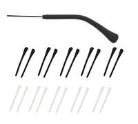 Puntas de Patas para Gafas,10 Pares Blanco y Negro Patillas Silicona Patillas Antideslizantes Gafa Calcetines Gafas Reparación Accesorios para Patillas Metálicas Finas