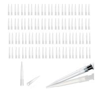 Puntas de pipeta de 10 ml, 100 puntas de pipeta líquida, punta de transferencia de líquido, boquilla de tubo transparente, punta de pipeta transparente universal de polipropileno para química de