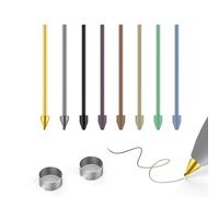Puntas de plástico y metal de colores de repuesto para Samsung Galaxy Tab S10/S9/S8/S7/S6 Series S, teléfono móvil S25/S24/S23/S22 Ultra S Pen, puntas/puntas + clip + caja de almacenamiento (2 colores