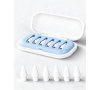 Puntas de repuesto Apple Pencil 1/2/Pro generación, alta sensibilidad y lápiz capacitivo de control preciso para iPad (D-6 unidades con caja azul)