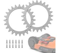 Puntas de repuesto de acero inoxidable para modelos Worx Lan-droid S/M. Tracción mejorada para cortacéspedes robóticos.