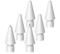 Puntas de repuesto mejoradas para Apple Pencil Pro/1ª generación/2ª generación/USB-C, puntas de metal para Apple Pen para un control preciso, puntas de lápiz para Apple iPad Pencil (6 unidades)