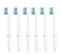 Puntas de repuesto para hilo dental Waterpik Aquarius, compatibles con Waterpik Water Flossers cabezales de repuesto para cepillos de dientes (6 puntas de cabezal de cepillo)