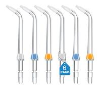 Puntas de repuesto para irrigador dental Waterpik, puntas de ortodoncia de repuesto compatibles con irrigadores bucales Waterpik y otras marcas de irrigadores orales (6 puntas de ortodoncia)