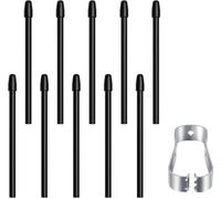 Puntas de repuesto para lápiz capacitivo digital STAEDTLER Noris Jumbo/Classic, puntas compatibles con puntas de lápiz digital STAEDTLER Noris, con herramienta de pinzas (10 unidades, negro)