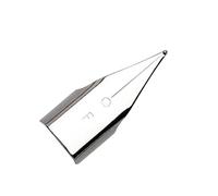 Puntas de repuesto para pluma estilográfica, punta estilográfica de Metal intercambiable para escritura de guiones y punta de dibujo, 10 Uds