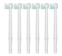 Puntas de repuesto para Waterpik Aquarius Water Flosser Waterpik, cabezales de repuesto para cepillo de dientes e irrigadores orales (6 puntas de cabezal de cepillo)