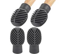 Puntas de silicona para baquetas - Fundas protectoras de mazo de baquetas | Protectores de puntas de percusión de silicona | 4 accesorios de instrumentos musicales, cubierta de sonido de silencio para
