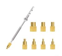 Puntas de soldador para TS100 Cobre M2.0-M8 Precisión Hot Melt Puntas Térmicas Calefacción Uniforme Diseño Modular 8Pc para Electrónica Industrial PCB Soldadura Mantenimiento