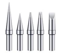 Puntas de soldadura 5pcs para soldador ET, puntas de recambio para soldador ET para Weller WES51 WESD51 WE1010NA PES51 (5PCS Tip Set)