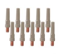 Puntas de soldadura de revestimiento antiadherente de cobre de 40 x 1,2 mm para antorcha MIG 15AK, reduce la acumulación de escoria para una alimentación precisa del alambre y un rendimiento de