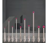 Puntas de sonda CMM robustas con rosca M2 y Ru por cabeza de bola para una precisión de medición consistente (H0037)