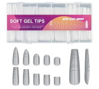 Puntas de uñas finas con línea de guía de posicionamiento preciso para uso diario y ocasiones especiales, punta profesional para arte de uñas