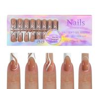 Puntas de uñas francesas para entusiastas de la moda, 150 piezas reutilizables y prácticas, cómodas para el uso diario
