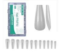 Puntas De Uñas Gel Cubiertas Completas Falsas Mate Postizas Para Extensiones Prensa Sobre Puntas Uñas Gel Suave Acrílico Artificial