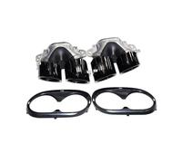 Puntas Escape Garganta Cola Para Mercedes Para Benz W177 C118 CLA35 X247 GLB35 A45S AMG A35 2020-2024 Silenciador De Parachoques Trasero(Black A)